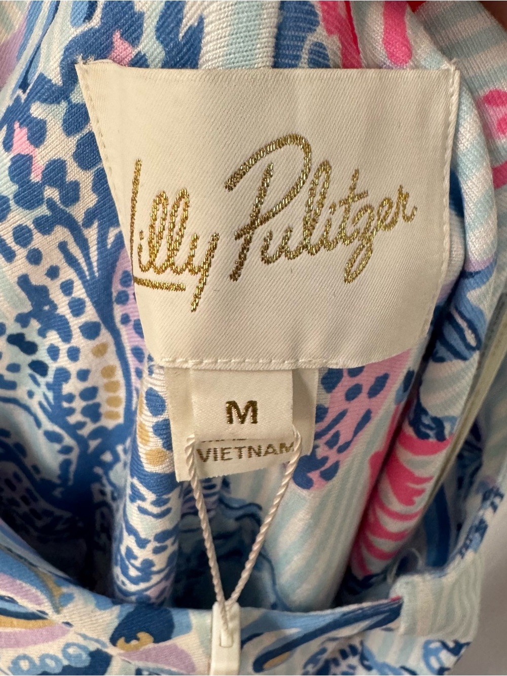 Lilly Pulitzer Montecito Halter Maxi Coastal Nautical Tiered Ruffle - Picture 4 of 8